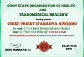 The most spiritual powerful herbalist in Nigeria