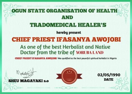 The most spiritual powerful herbalist in Nigeria