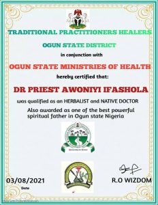 The best powerful spiritual herbalist in Nigeria chief Dr awoniyi+2348117855171